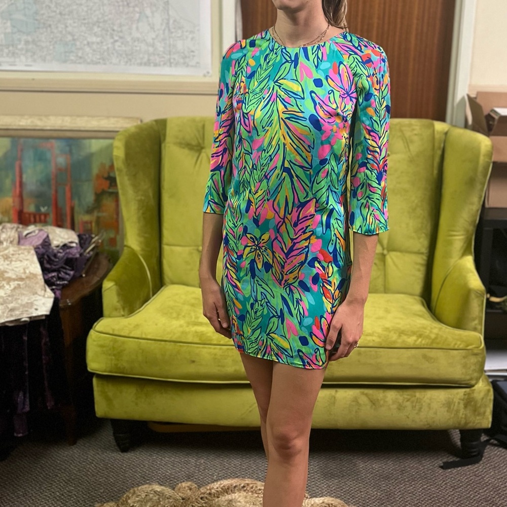 Lilly Pulitzer Hidden Giraffe Shift Dress, size 0